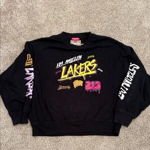 Los Angeles lakers Mitchell and ness women’s L hardwood classic NBA sweatshirt
